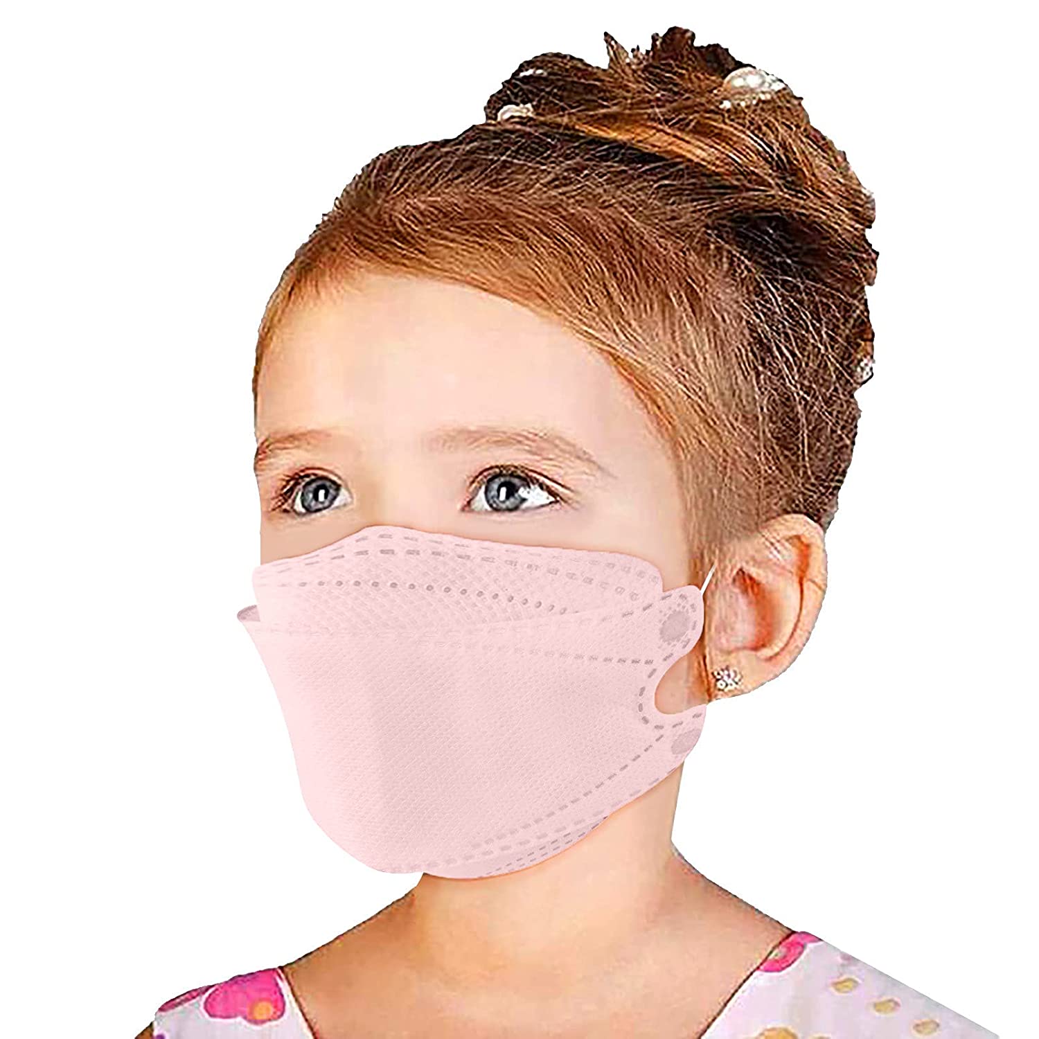 100Pcs Kids KF94 Face_Masks 4-Ply Filtеr Face Protection 3D Face Covering with Designs High Filtrat