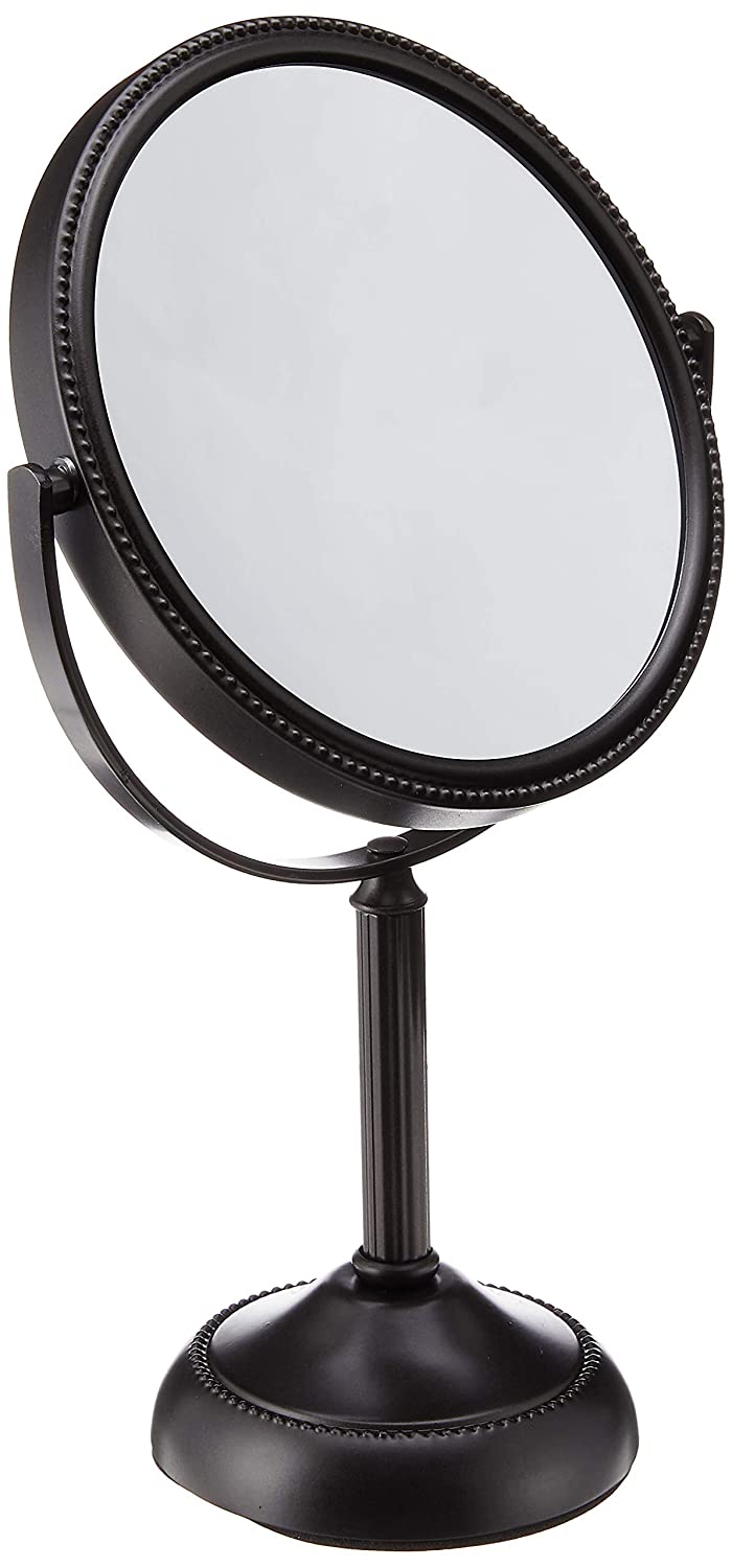 Jerdon 6inch Tabletop TwoSided Swivel Vanity Mirror with 10x