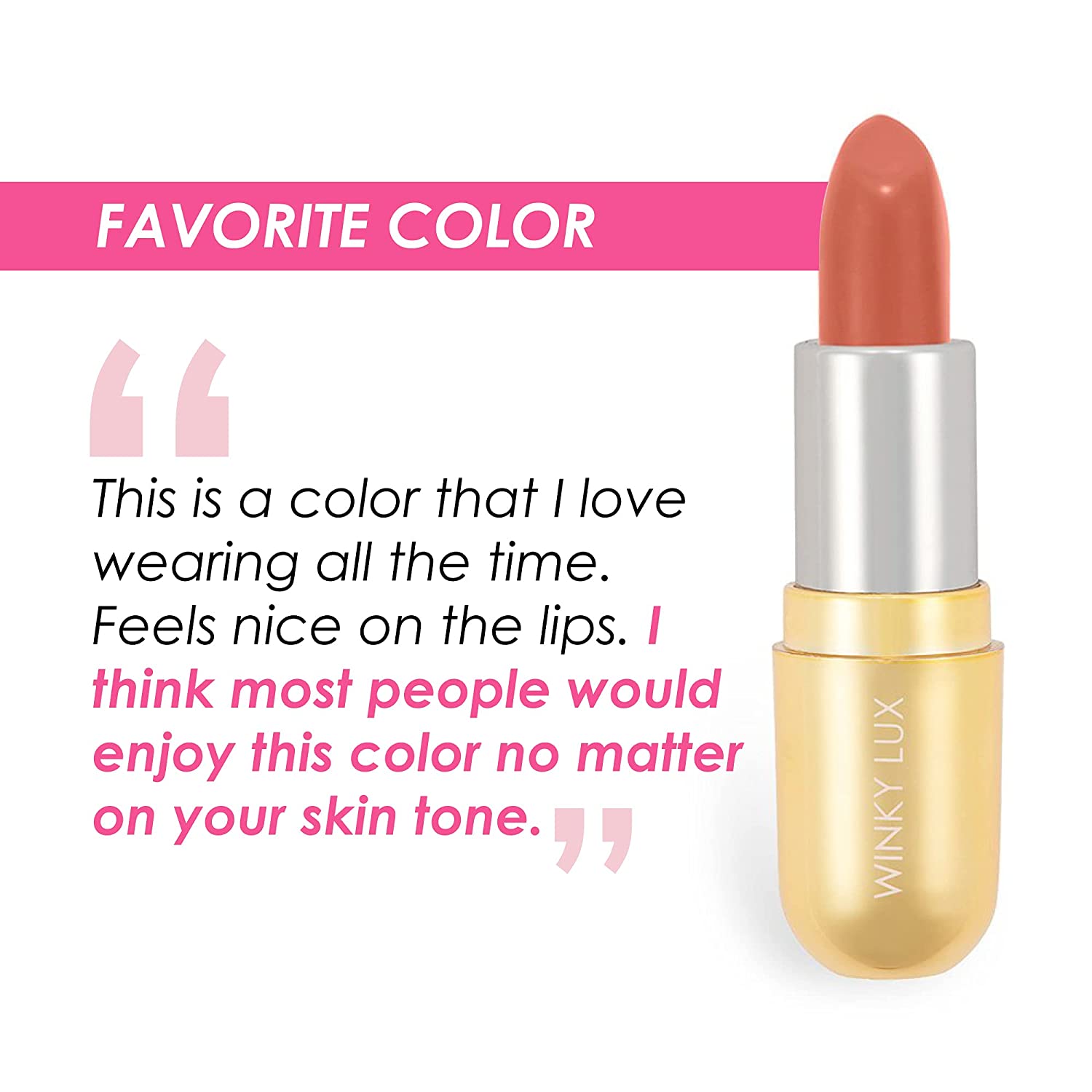 Winky Lux Matte Lip Velour, 24-Hour Long Lasting Lipstick, Hydrating with Castor Seed Oil and Vanill