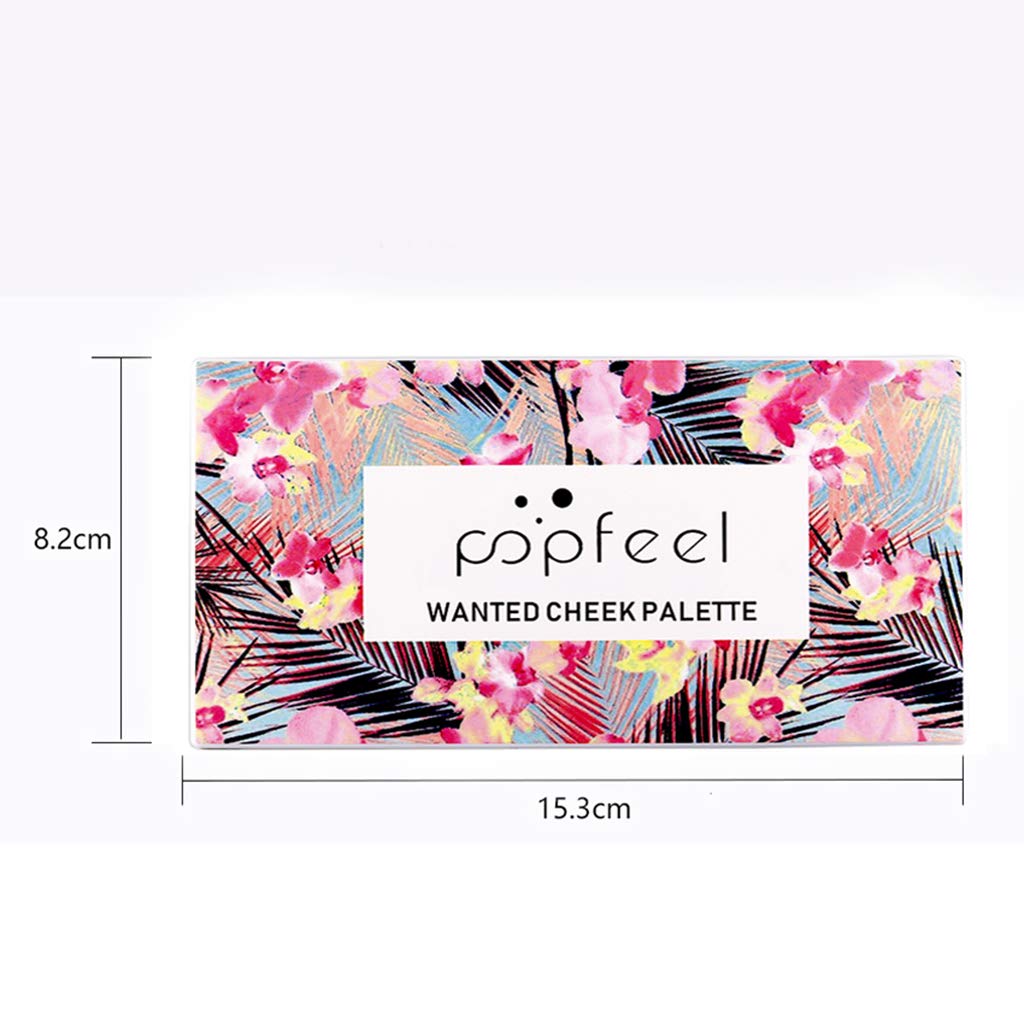 MagiDeal Blusher Palette 10 Color Makeup Face Cheek Matte Powder Blush Pallet - with Brush