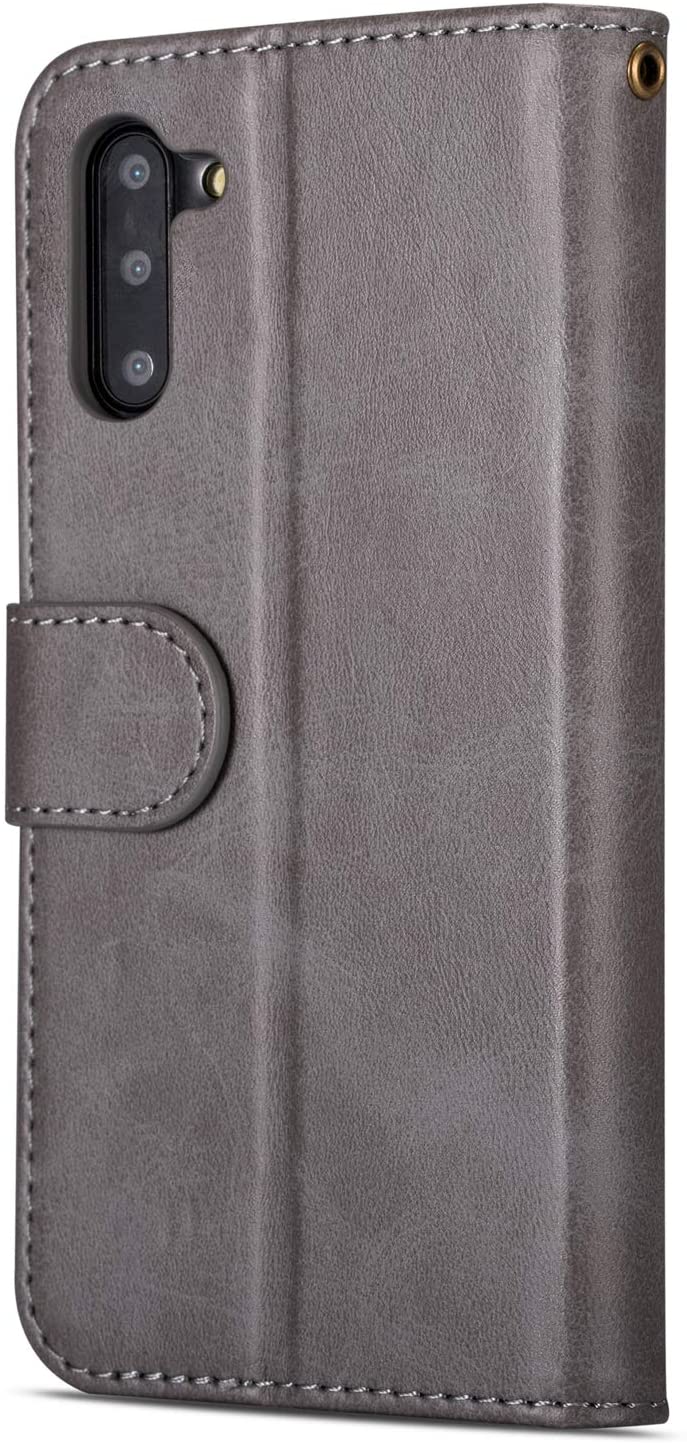 Cfrau for Samsung Galaxy Note 10/Note 10 5G Zipper Wallet Case with Black Stylus,Premium Scratch Res