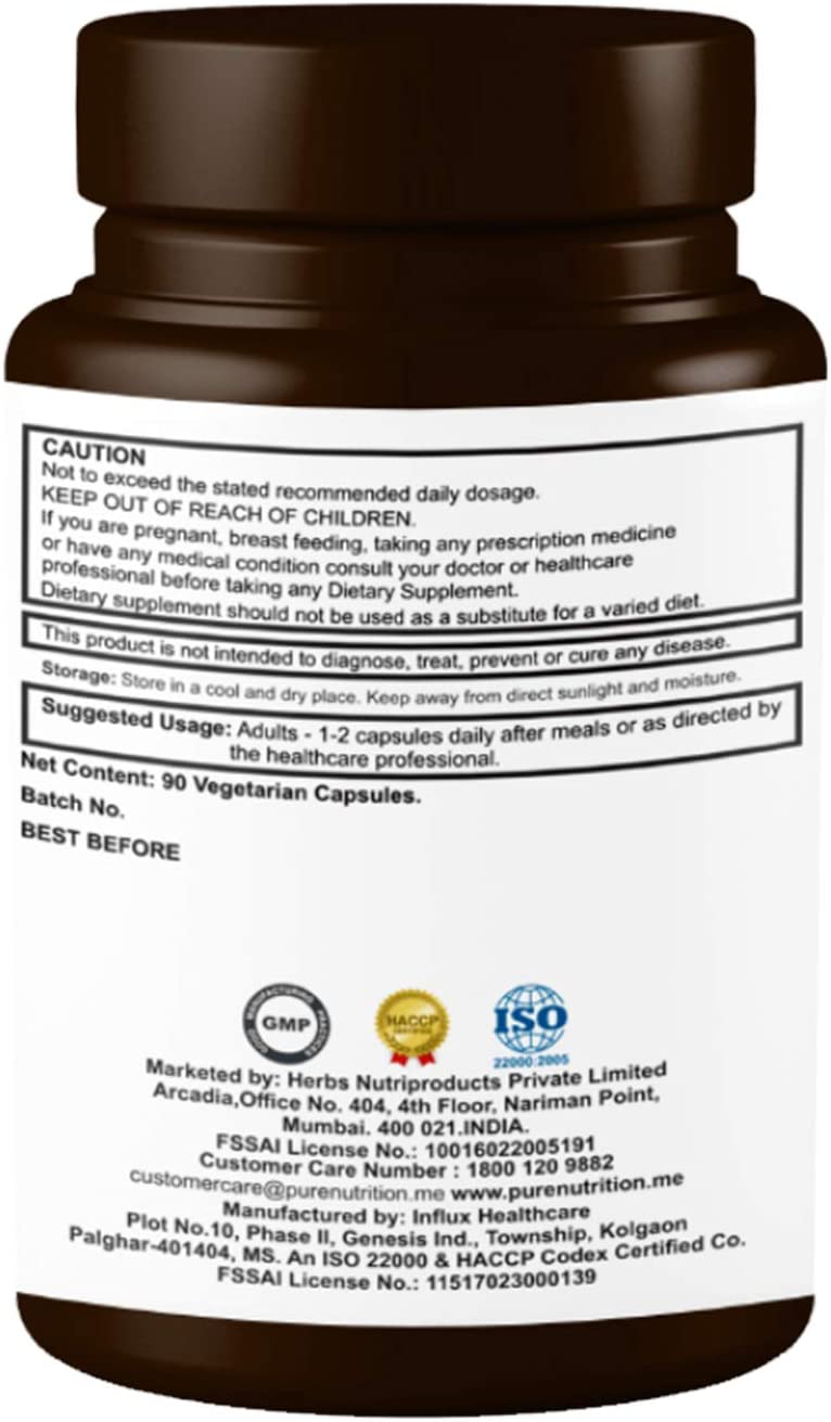 Pure Nutrition Echinacea Extract to Supports Natural Resistance - 400mg | 90 Veg Echinacea Capsules