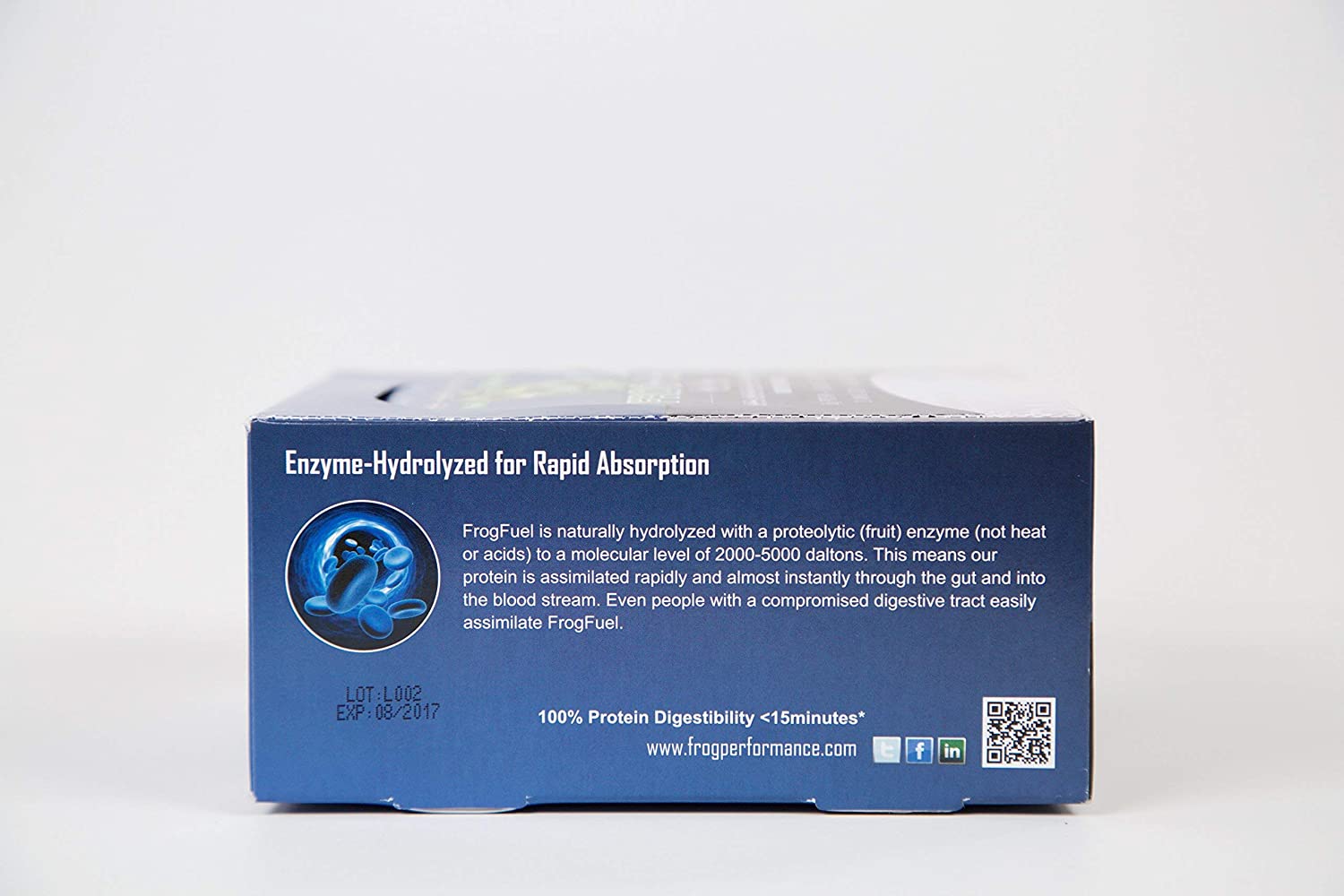 FrogFuel Ultra Liquid Protein Shot with Carbohydrates and Electrolytes - Mixed Berry - 24 1.2oz Prot