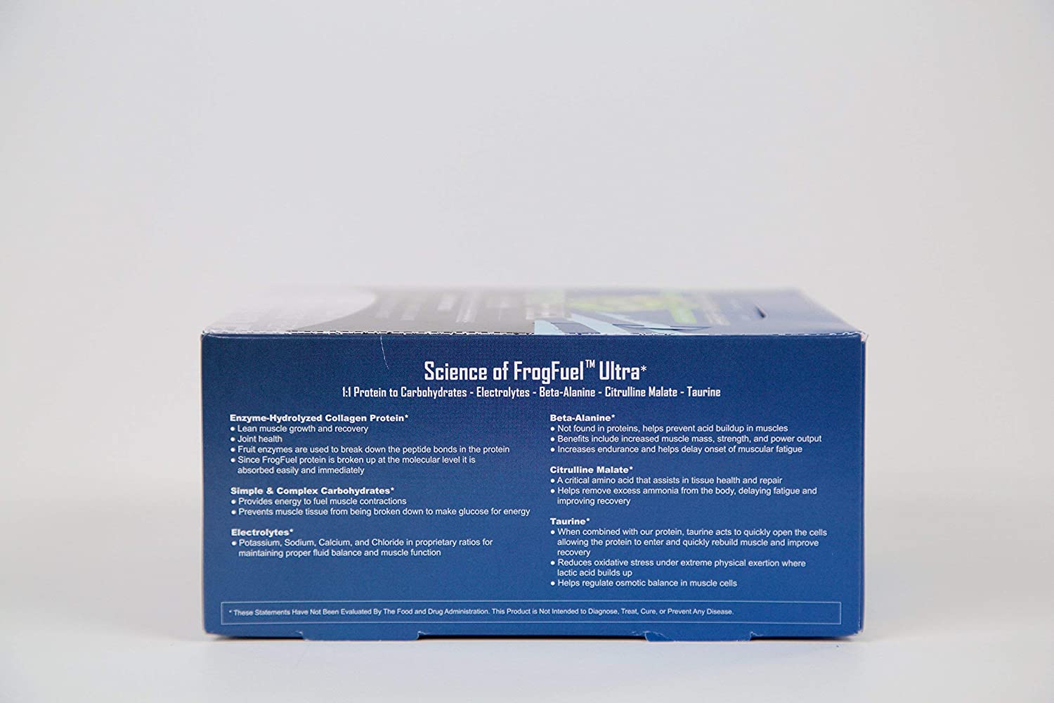 FrogFuel Ultra Liquid Protein Shot with Carbohydrates and Electrolytes - Mixed Berry - 24 1.2oz Prot