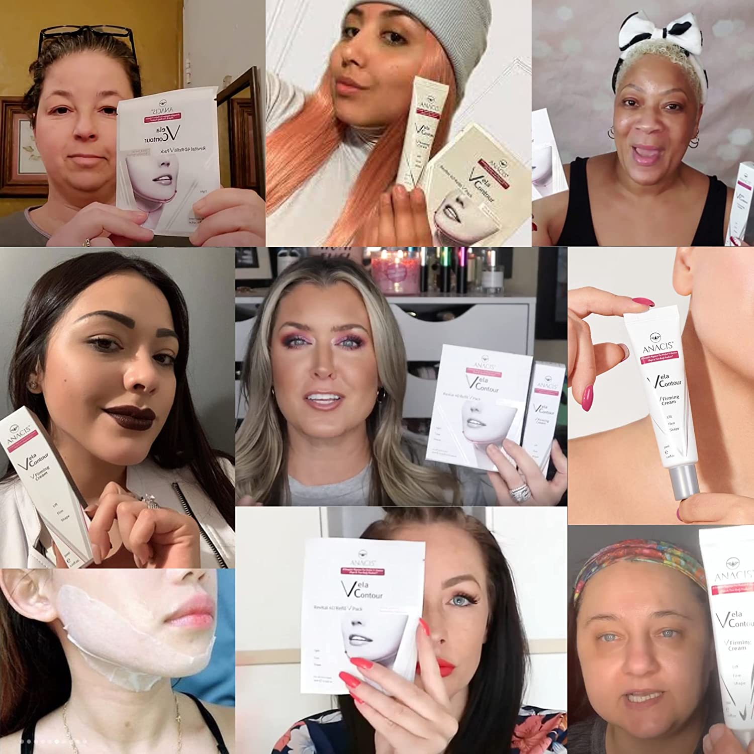 Double Chin Reducer Neck Loose Sagging Skin Lifting Tightening Firming Face Shaping Anti Aging. Vela