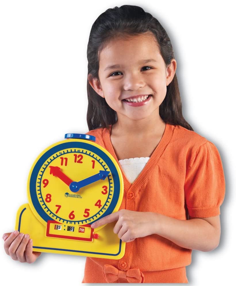 Learning Resources Primary Time Teacher Clock 24-Hour