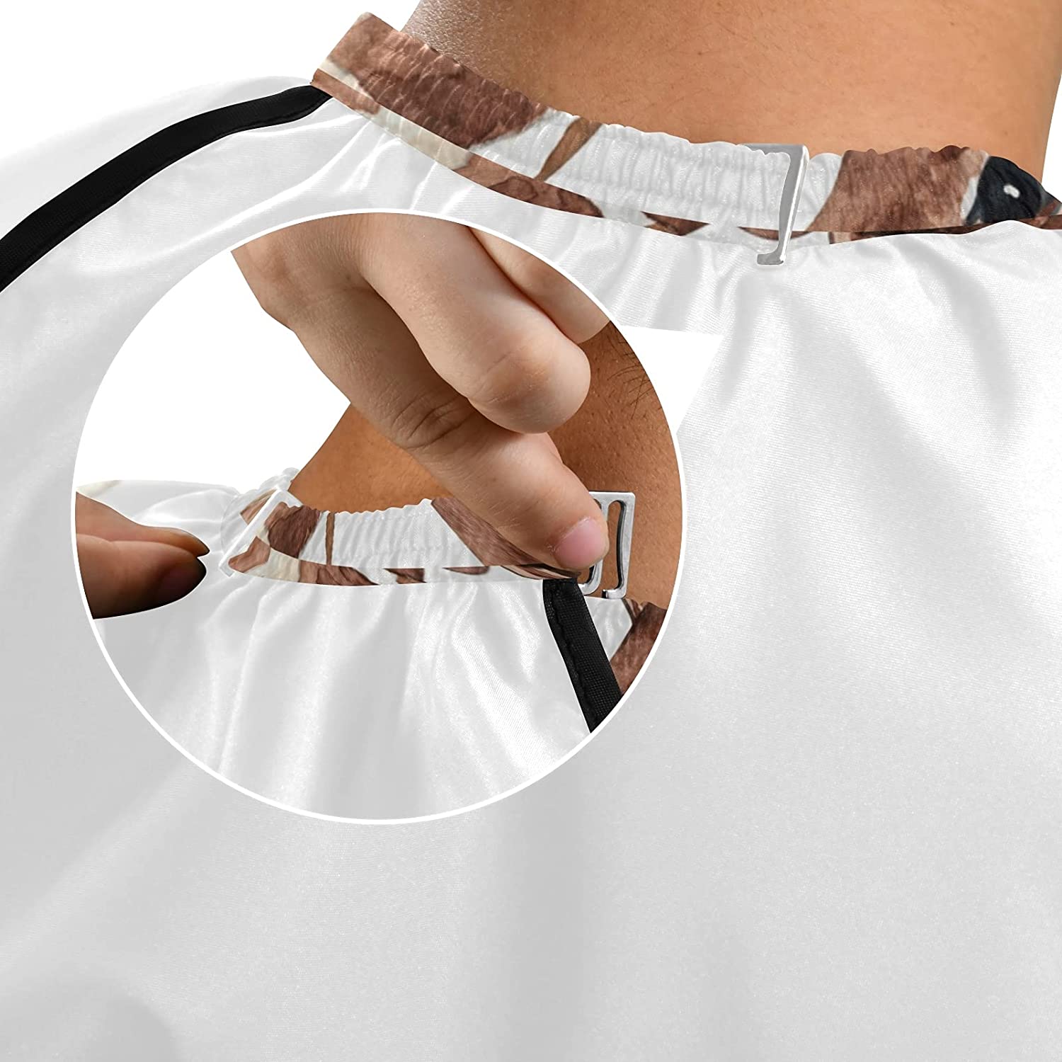 Waterproof Barber Cape - Mom Giraffe Haircut Bib for Men, Unisex Hair Cutting Cape(7ya1a)