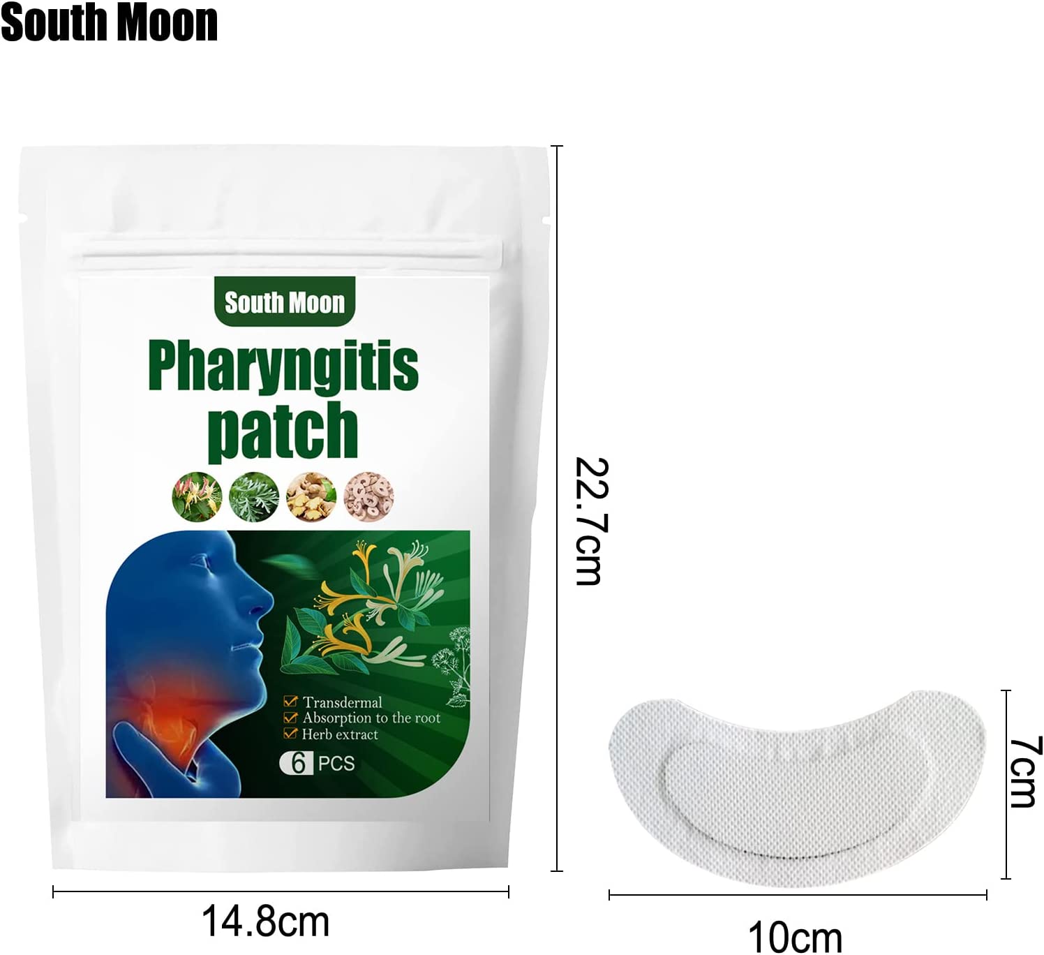 Pharyngitis Patch Treat Sore Throat Chronic Pharyngitis Relief Plaster for Dry Throat Chronic Halito