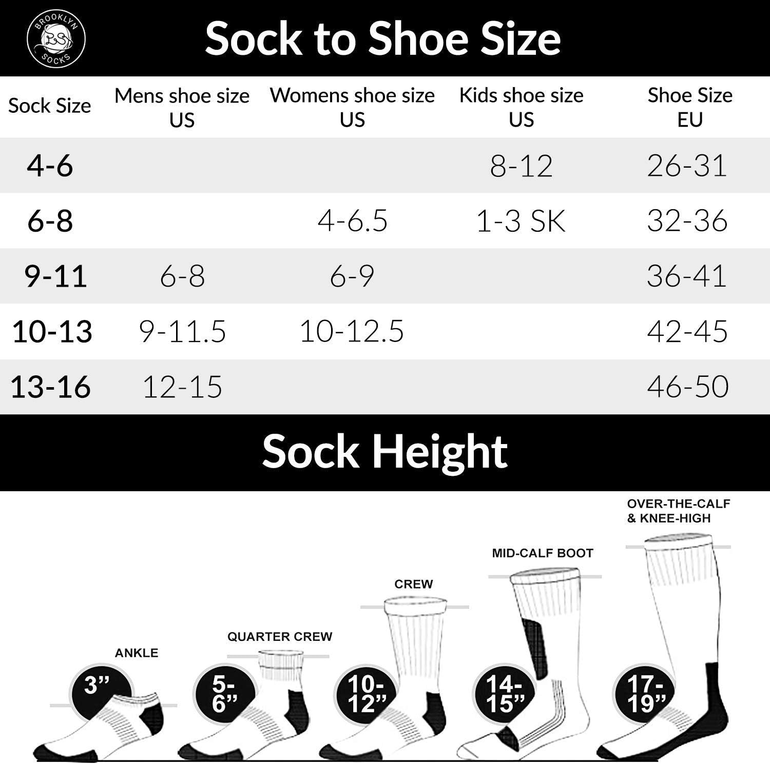6 Pairs of Cotton Diabetic Neuropathy Crew Socks (10-13, Fits Mens Shoe Size 9-12, White)
