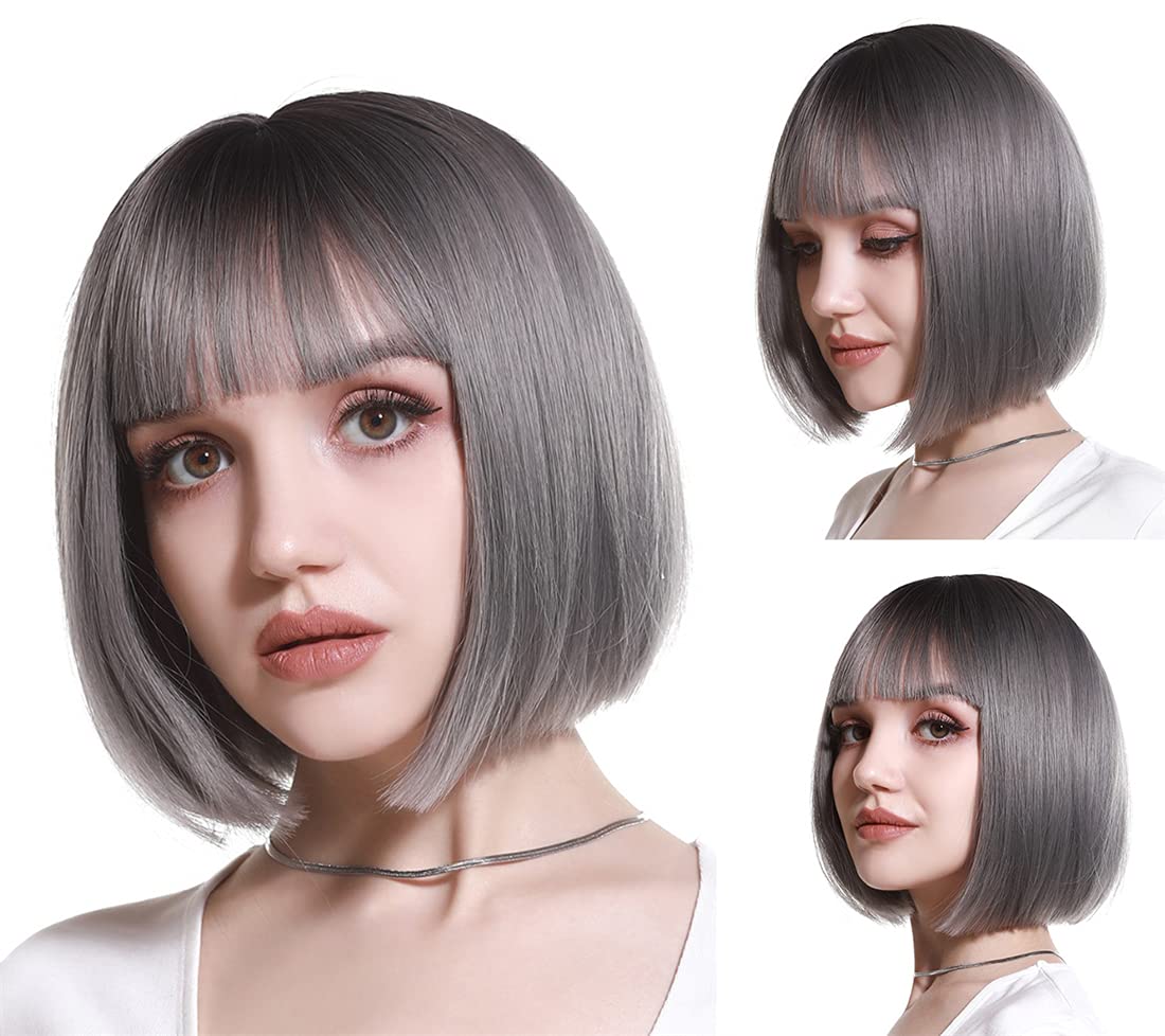 Synthetic Hair Crown Topper Wiglet Hairpieces with Bangs 14