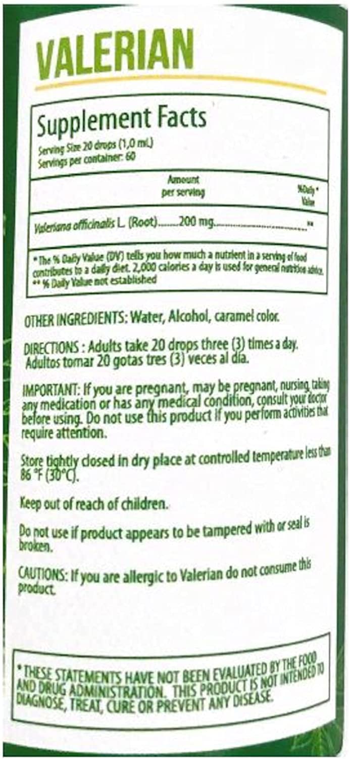 Funat Valerian Root Extract Drops Pure Sleep Aid for Adults 120ml 4Oz | Gotas de Valeriana para Rela