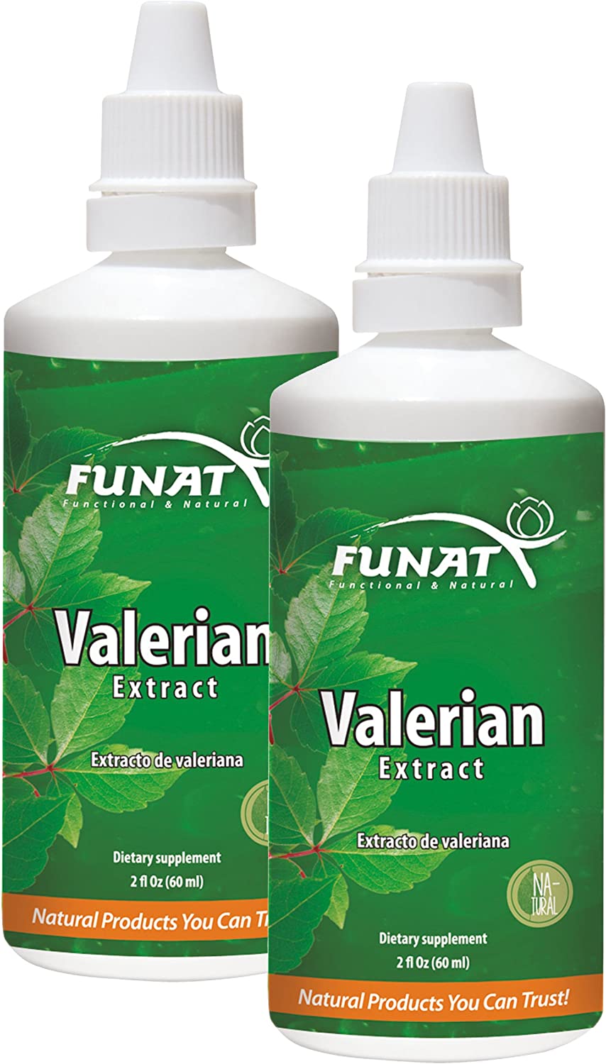 Funat Valerian Root Extract Drops Pure Sleep Aid for Adults 120ml 4Oz | Gotas de Valeriana para Rela