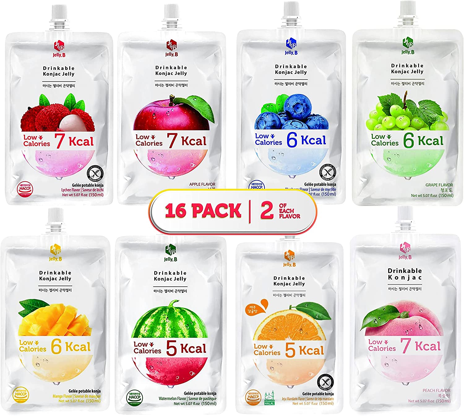 Drinkable Konjac Jelly Pouches | Dietary Supplement | Korean Diet Drink