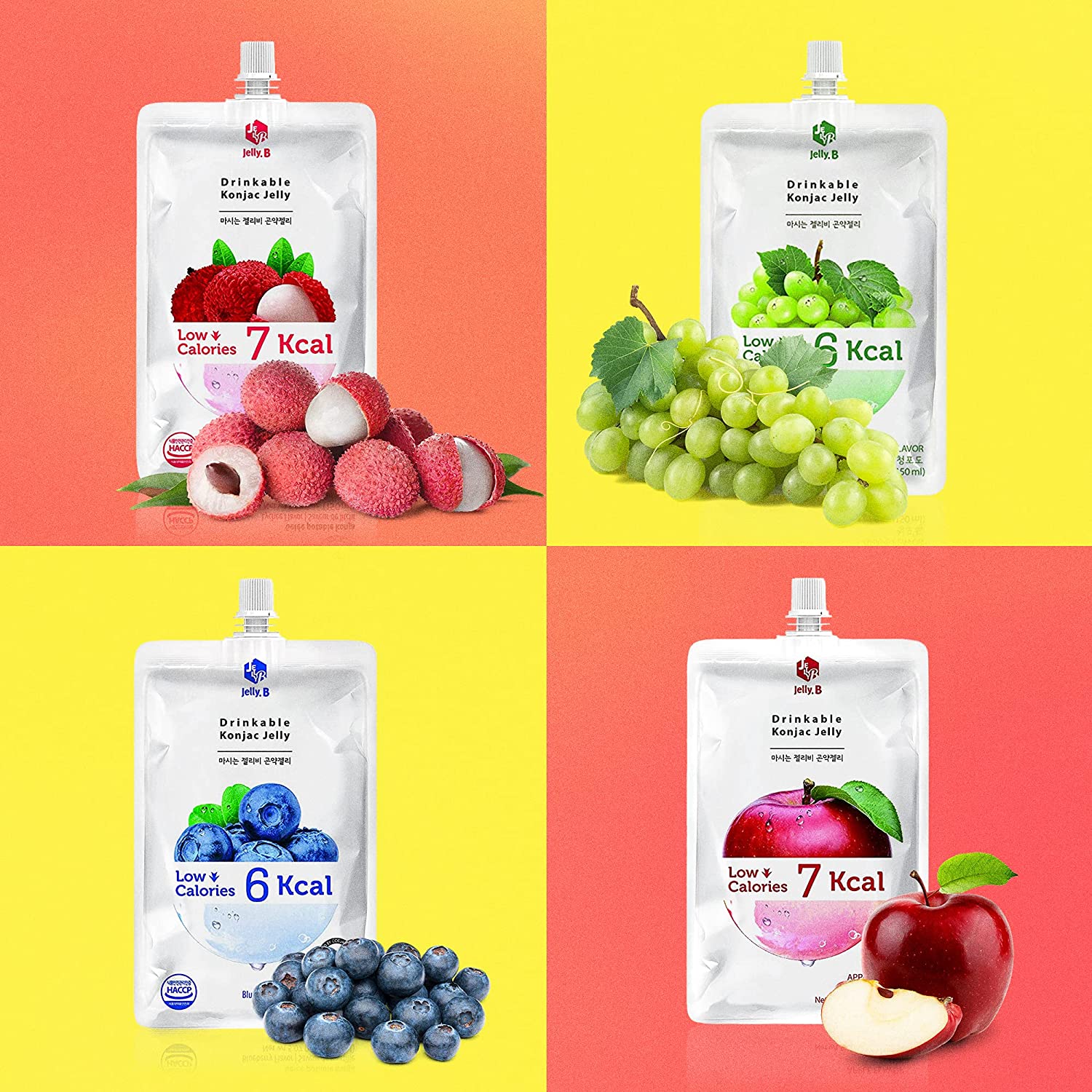 Drinkable Konjac Jelly Pouches | Dietary Supplement | Korean Diet Drink