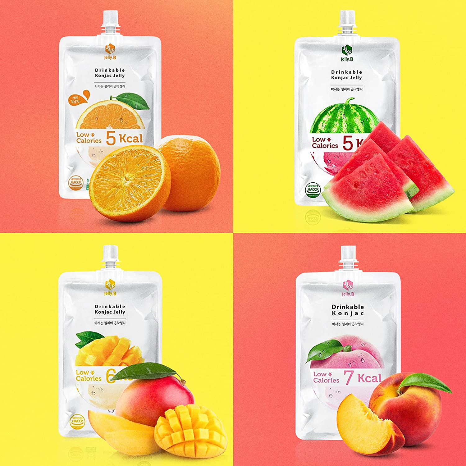 Drinkable Konjac Jelly Pouches | Dietary Supplement | Korean Diet Drink