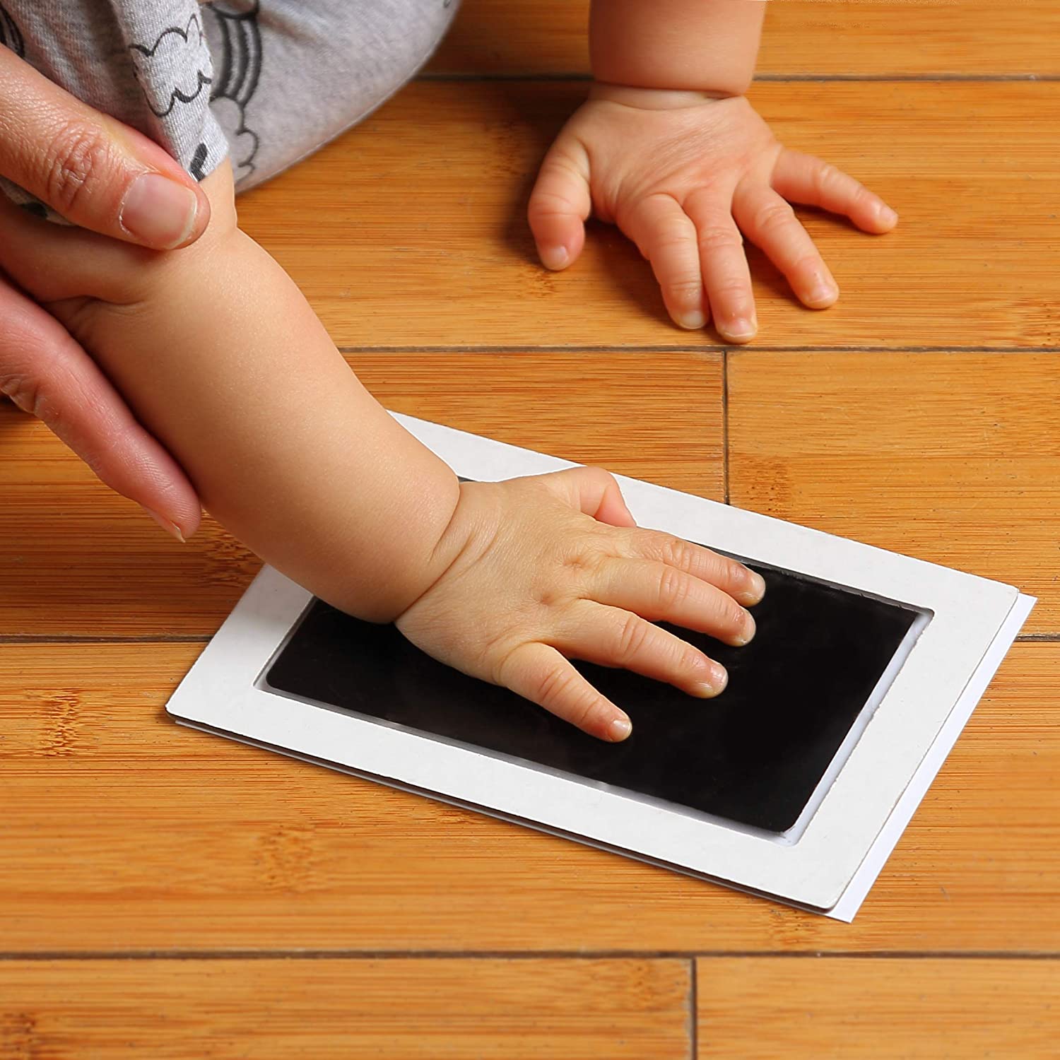 Green Pollywog | Clean Touch Inkless Ink Pad | Non-Toxic, Extra-Large | Baby Footprint Kit | Handpri