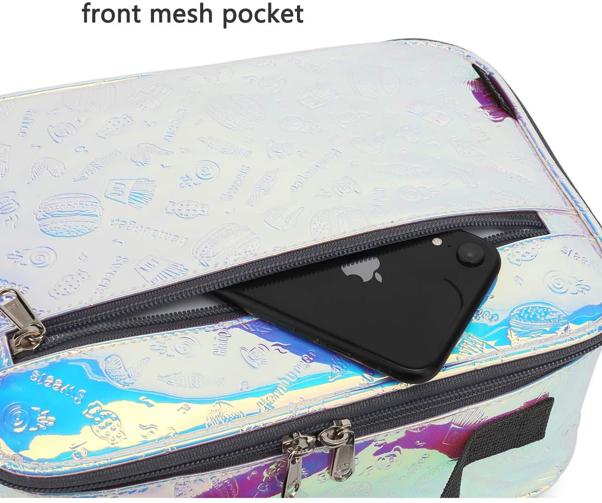 FlowFly Kids Lunch box Insulated Soft Bag Mini Cooler Back to School Thermal Meal Tote Kit for Girls