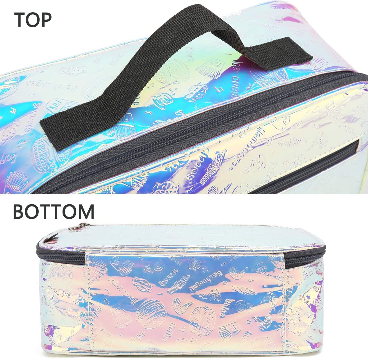 FlowFly Kids Lunch box Insulated Soft Bag Mini Cooler Back to School Thermal Meal Tote Kit for Girls