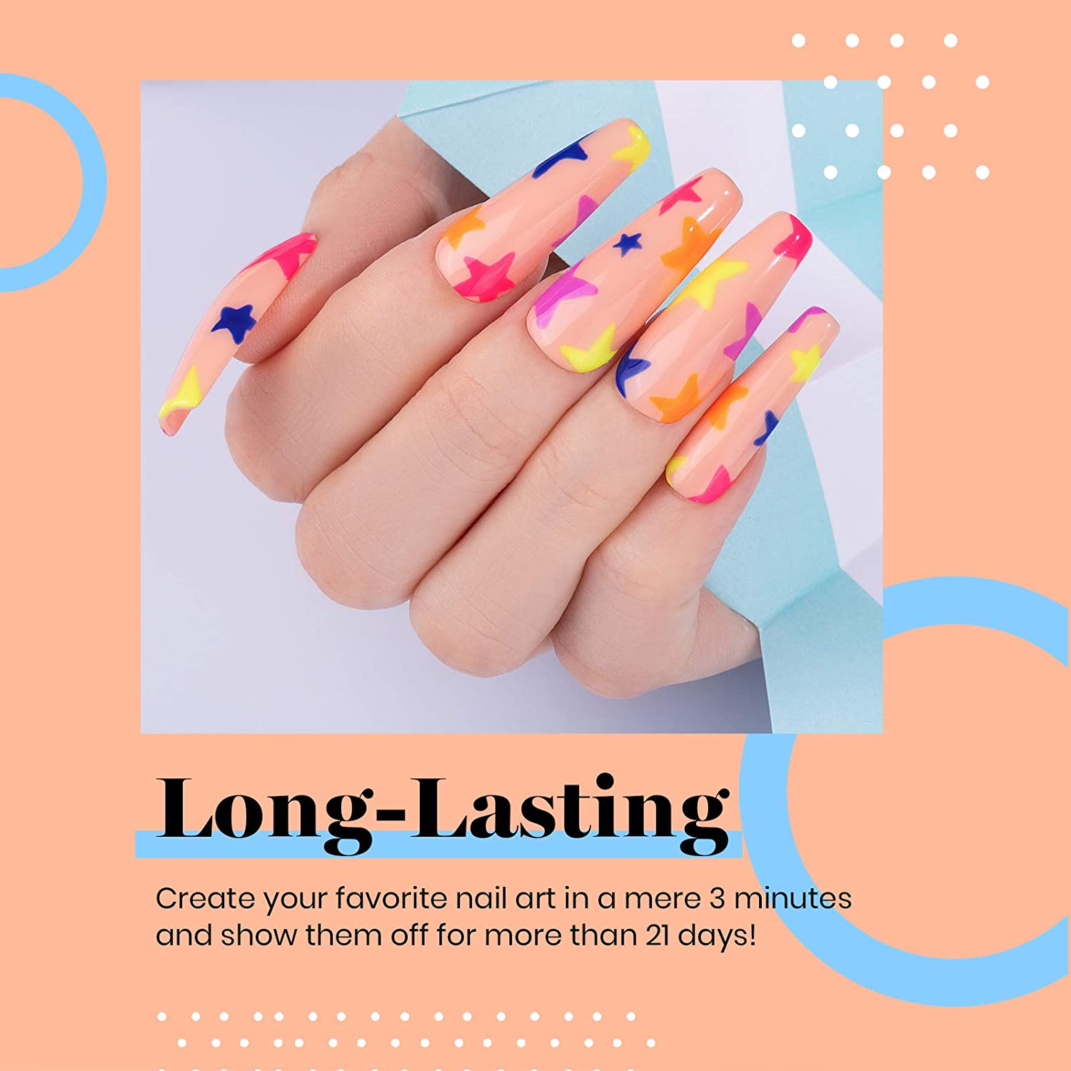Beetles Gel Nail Polish Kit, 19 Pcs 15ML Neon Collection Gel Polish Set with Base Gel Glossy & Matte
