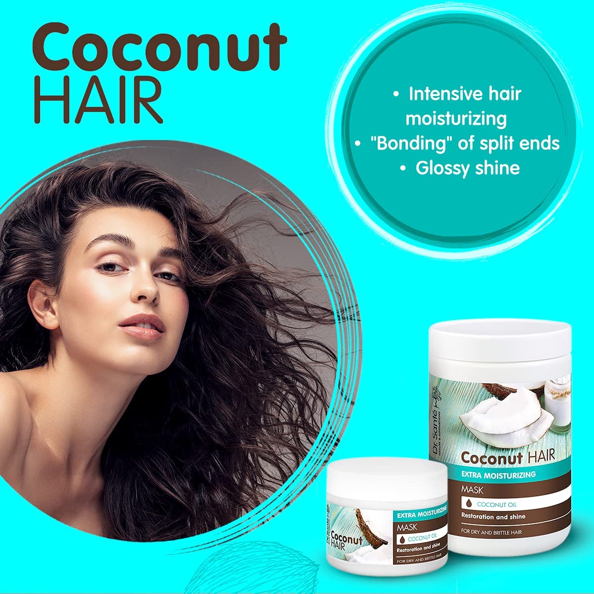 Dr. Sante Extra Moisturising Mask with Coconut Oil for Dry and Brittle Hair 300g