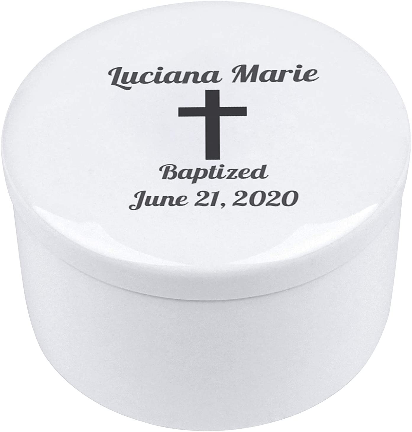 Personalized Baptism Keepsake Box, Custom Godchild Keepsake Box