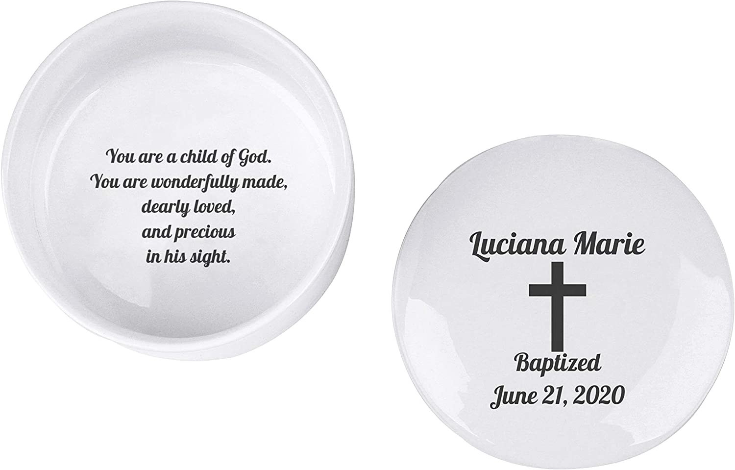Personalized Baptism Keepsake Box, Custom Godchild Keepsake Box