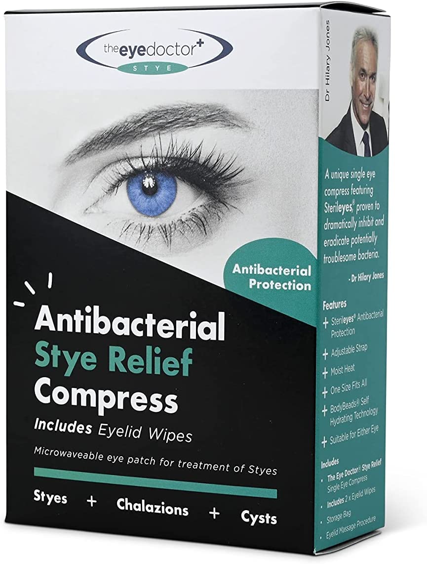 The Eye Doctor Stye Relief Compress - Reusable Microwaveable Hot Eye Patch Mask - Treatment of Stye