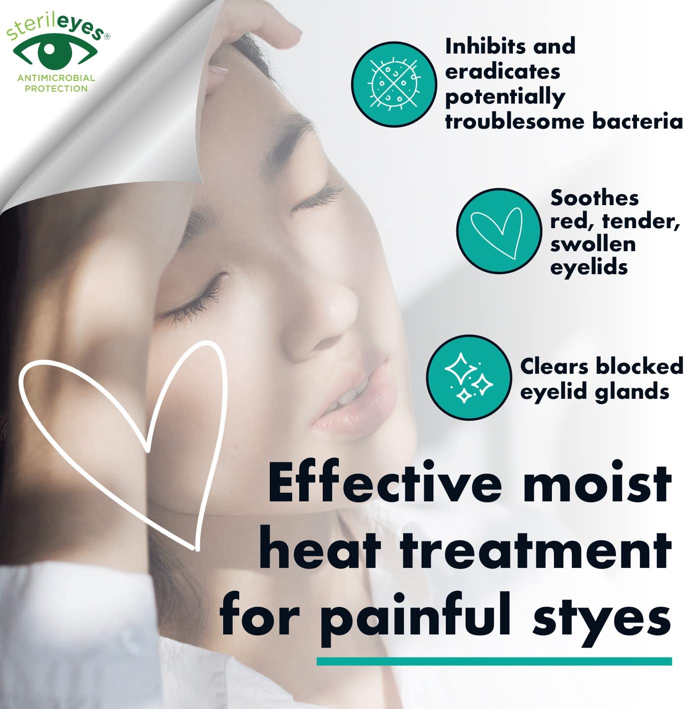 The Eye Doctor Stye Relief Compress - Reusable Microwaveable Hot Eye Patch Mask - Treatment of Stye