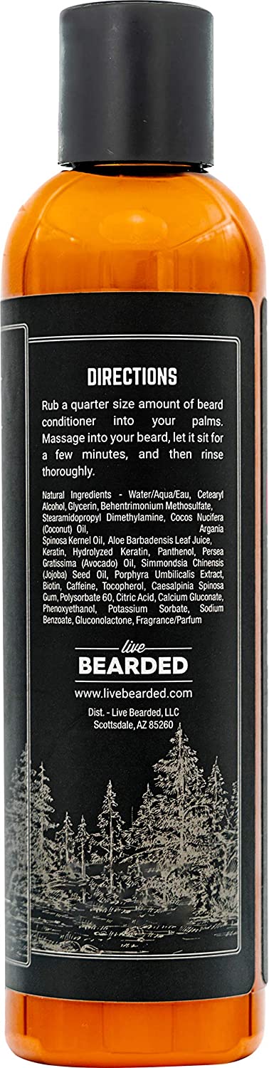 Live Bearded: Beard Conditioner - Wingman - Facial Hair Conditioner - 8 oz. - Strengthens and Soften