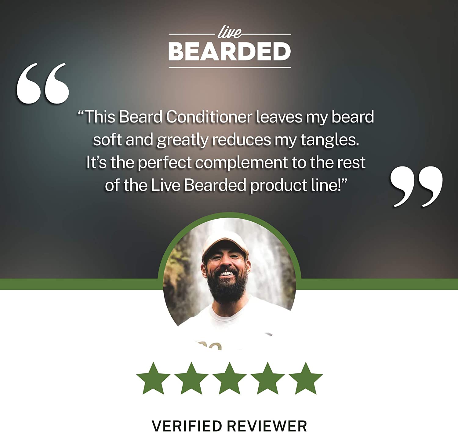 Live Bearded: Beard Conditioner - Wingman - Facial Hair Conditioner - 8 oz. - Strengthens and Soften