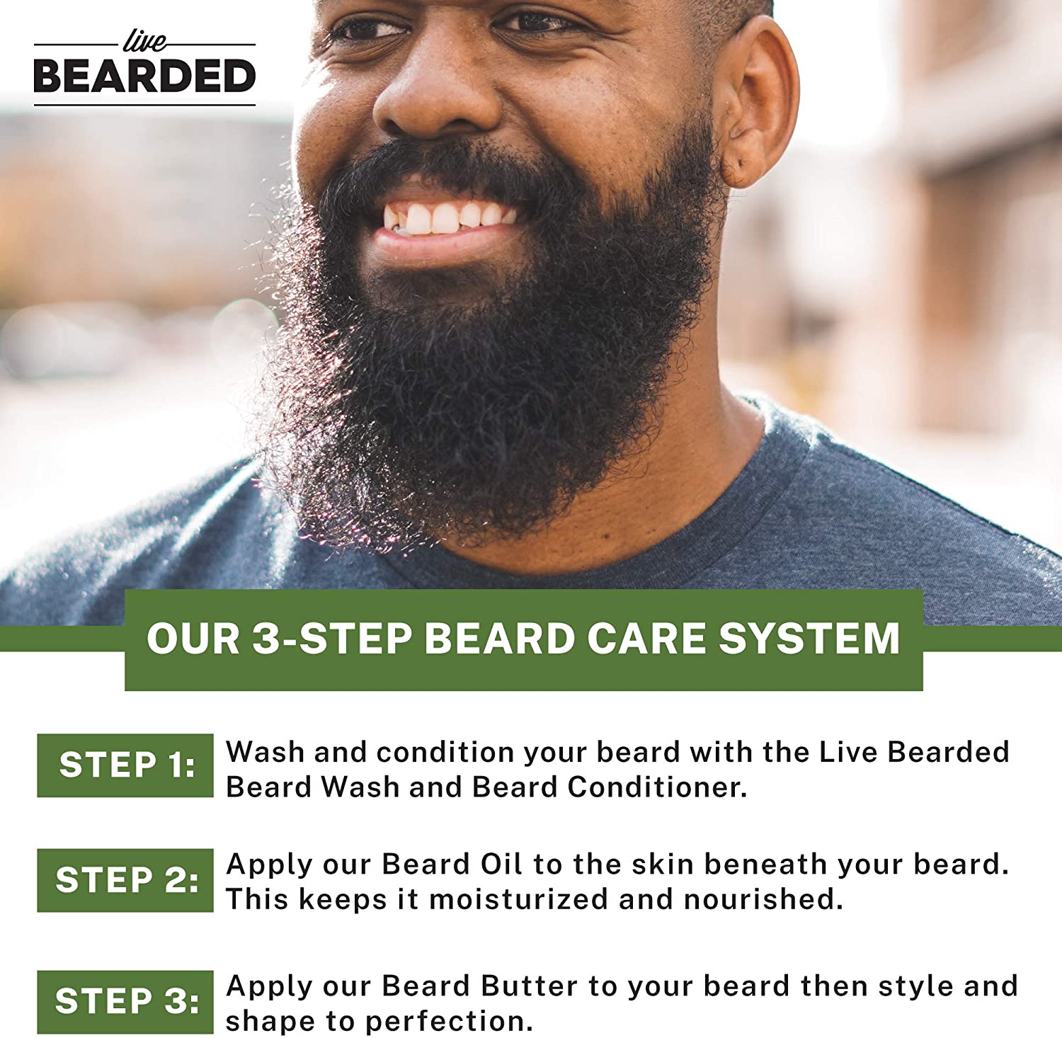 Live Bearded: Beard Conditioner - Wingman - Facial Hair Conditioner - 8 oz. - Strengthens and Soften