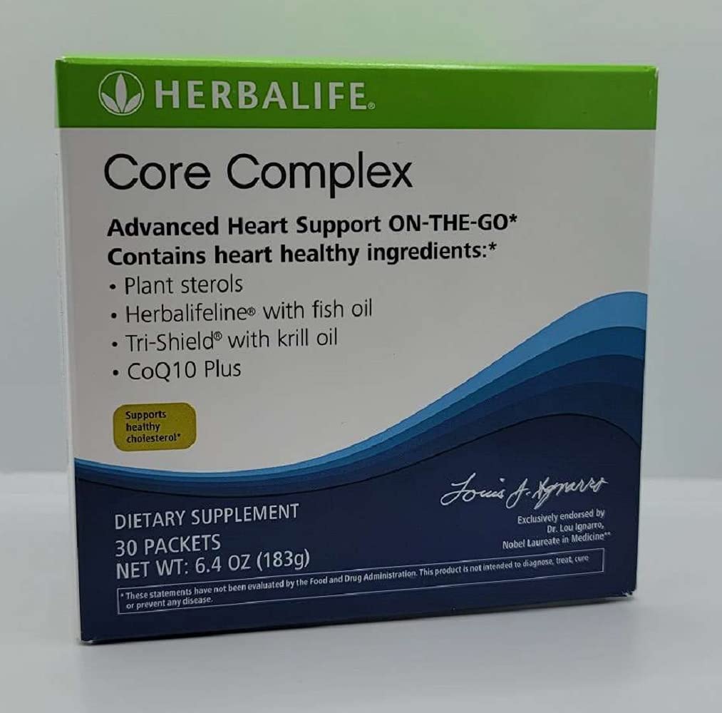 Herbalife Core Complex: 30 Packets 6.04 Oz (183g) Advanced Heart Support ON-The-GO, Supports Healthy