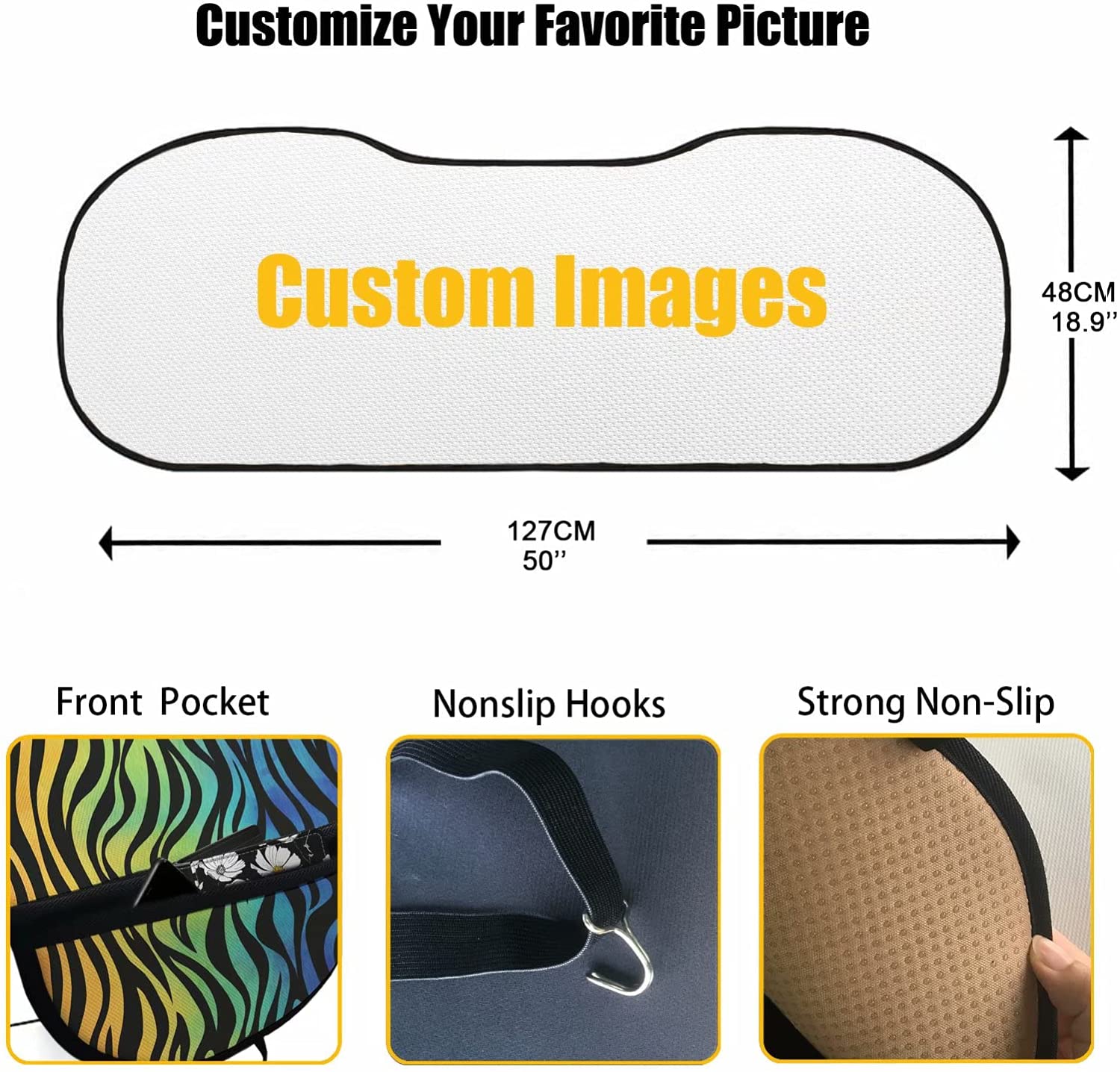 KUIFORTI Crystal Butterfly Printed Car Seat Cushion,Dirtyproof Rear Bench Protector Pet Dog Blanket,