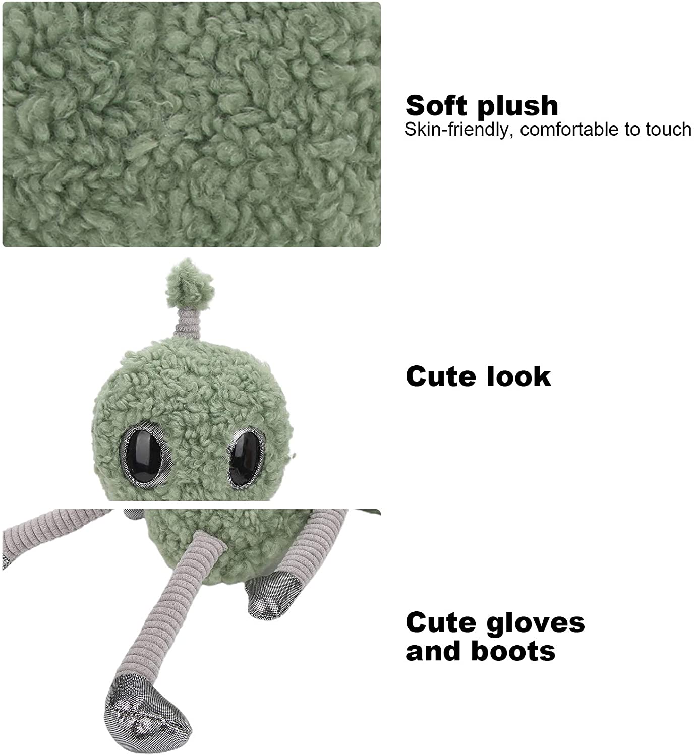 Plush Toy, Velveteen Alien Stuffed Animal, Funny Stuffed Animal Unique Appearance Toy Exquisite Work