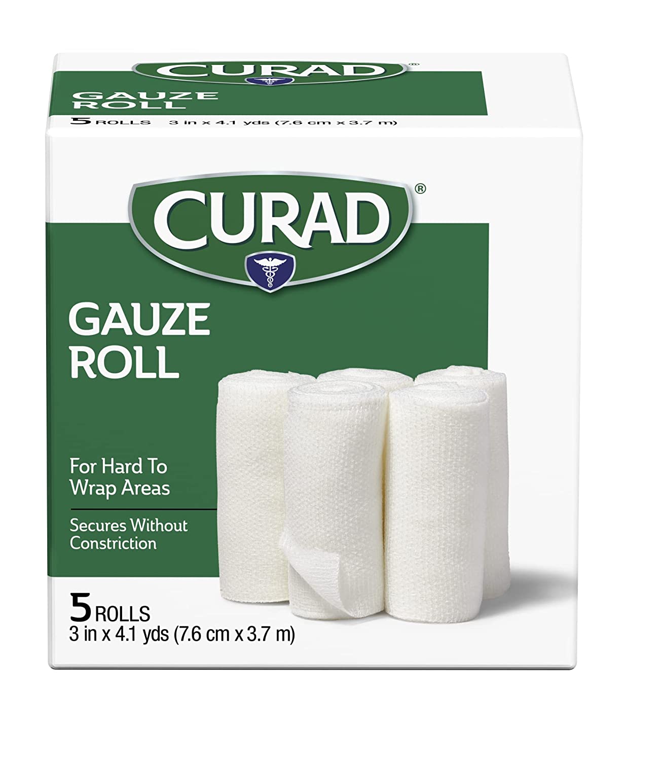 Curad CUR471435NRB Gauze Rolled Bandage, 3