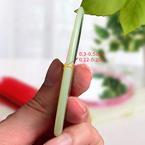 Gua Sha Facial Tool,Jade Roller & Gua Sha,Gua Sha Massage Tool, Natural Rose Quartz Guasha Tool for