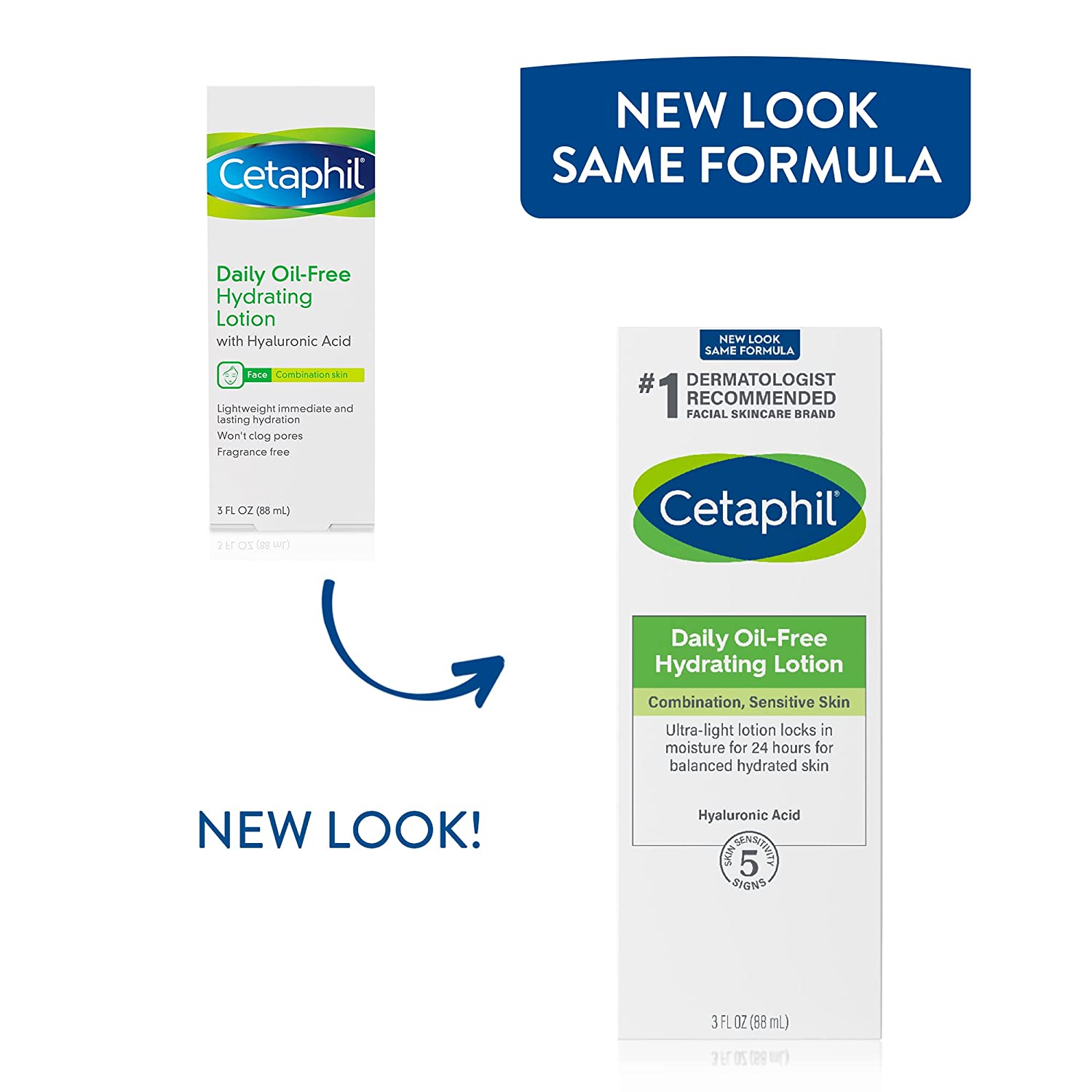 CETAPHIL Daily Hydrating Lotion for Face With Hyaluronic Acid 3 fl