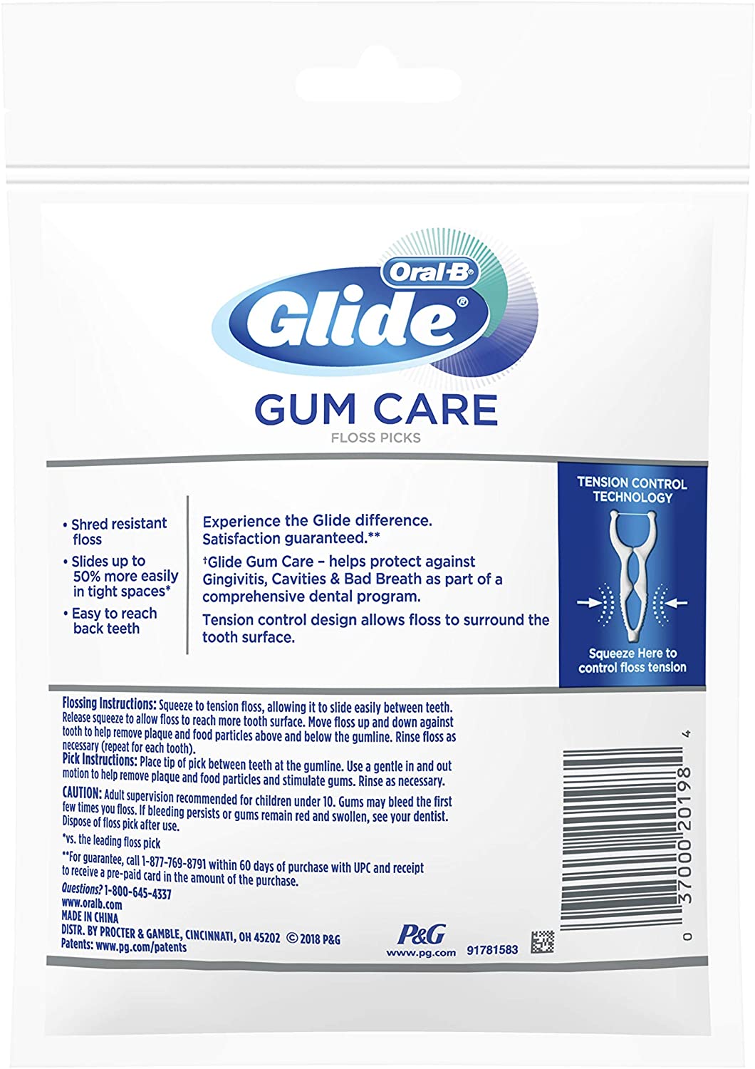 Oral-B Glide Pro Health 30 Floss Picks Clinical Protection Gingivitis, Cavities (30 pc) (2 Pack of 3