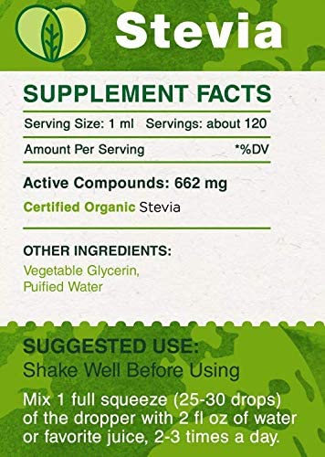 Simply Greener — Stevia Tincture Alcohol-Free Extract, Organic Stevia (Stevia Rebaudiana) Dried Le
