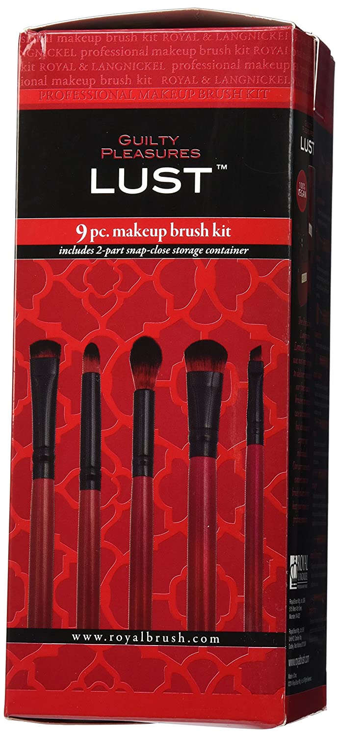 Royal Brush Guilty Pleasures - Lust 8pc Travel Cosmetic Brush Kit