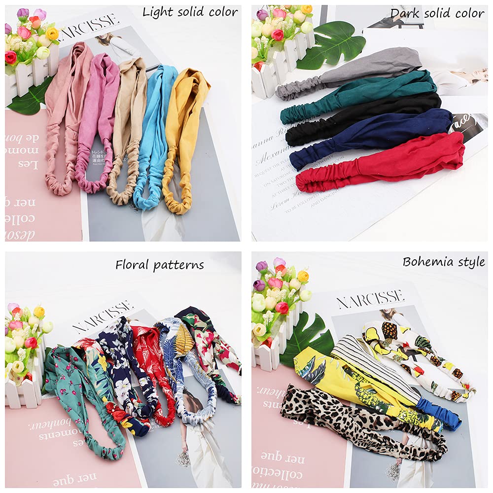 20 Pack Headbands for Women