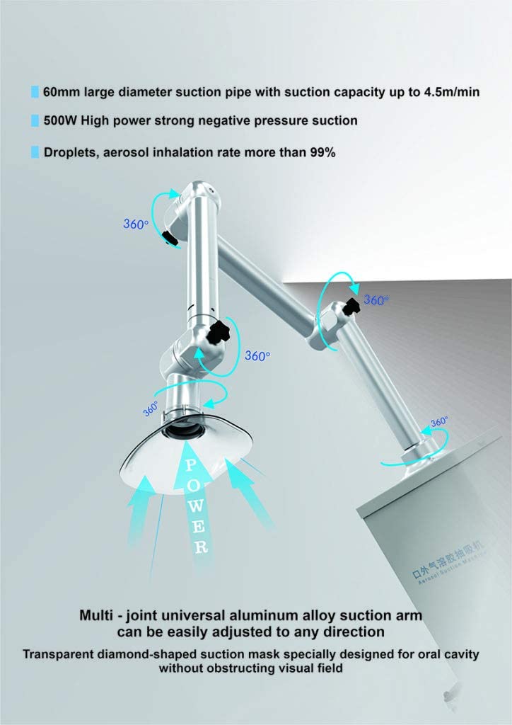APHRODIE Aerosol Disinfection Suction Disinfectant Plasma UV Suction Extractor Machine Oral Surgical