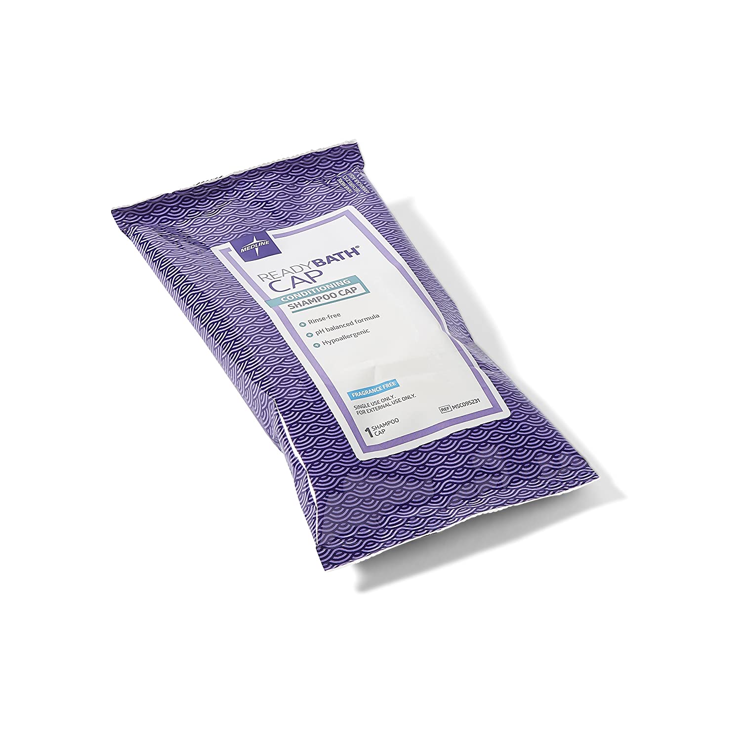 Medline MSC095231 ReadyBath Unscented RinseFree Shampoo Cap with