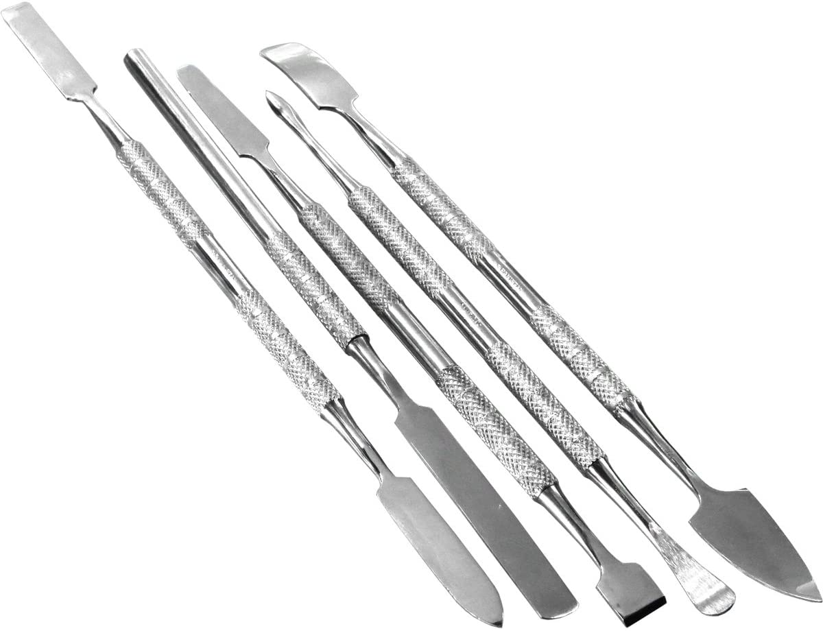 HTS 154S5 5 Pc Stainless Steel Spatula/Chisel Wax & Clay Sculpting Tool Set