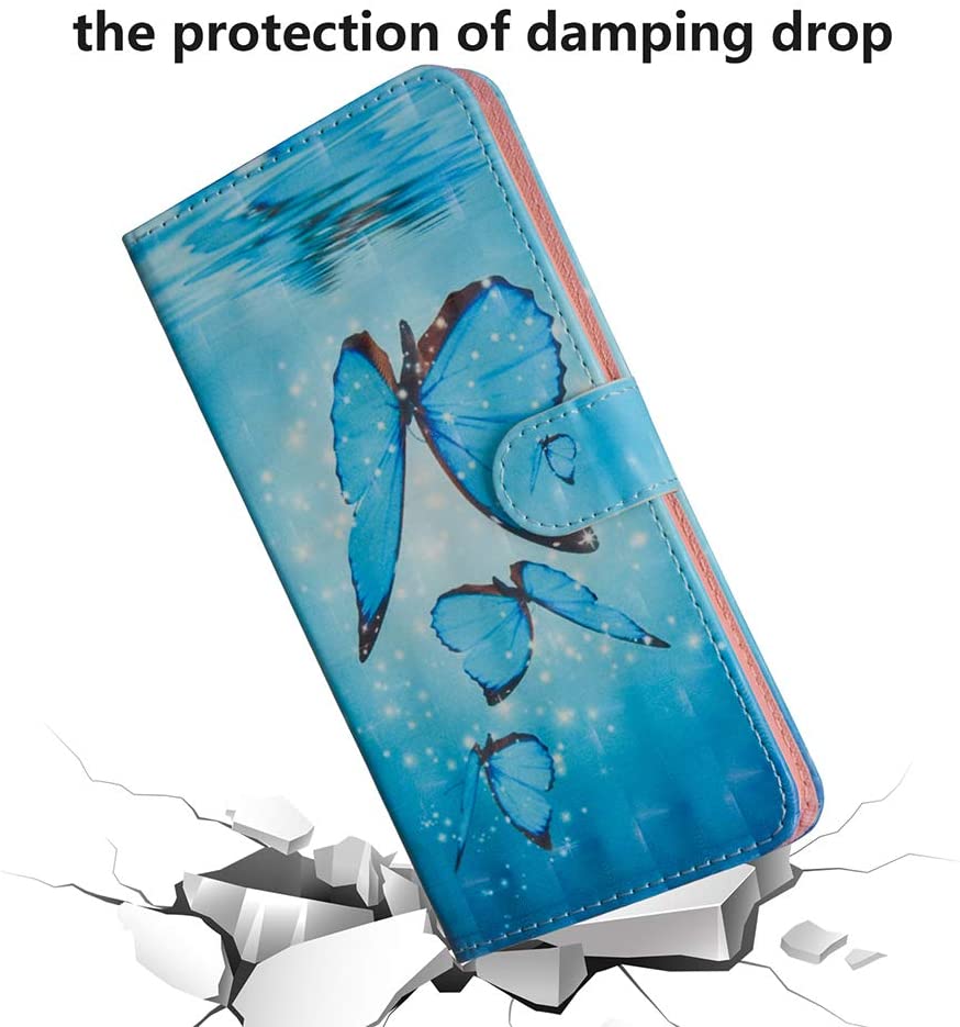 Samsung Galaxy S10 5G Cover Case, Shock-Absorption Flip PU Leather Wallet Notebook Case with Strong 