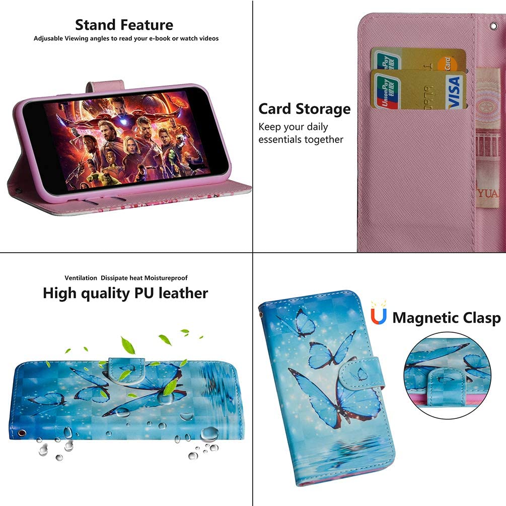 Samsung Galaxy S10 5G Cover Case, Shock-Absorption Flip PU Leather Wallet Notebook Case with Strong 