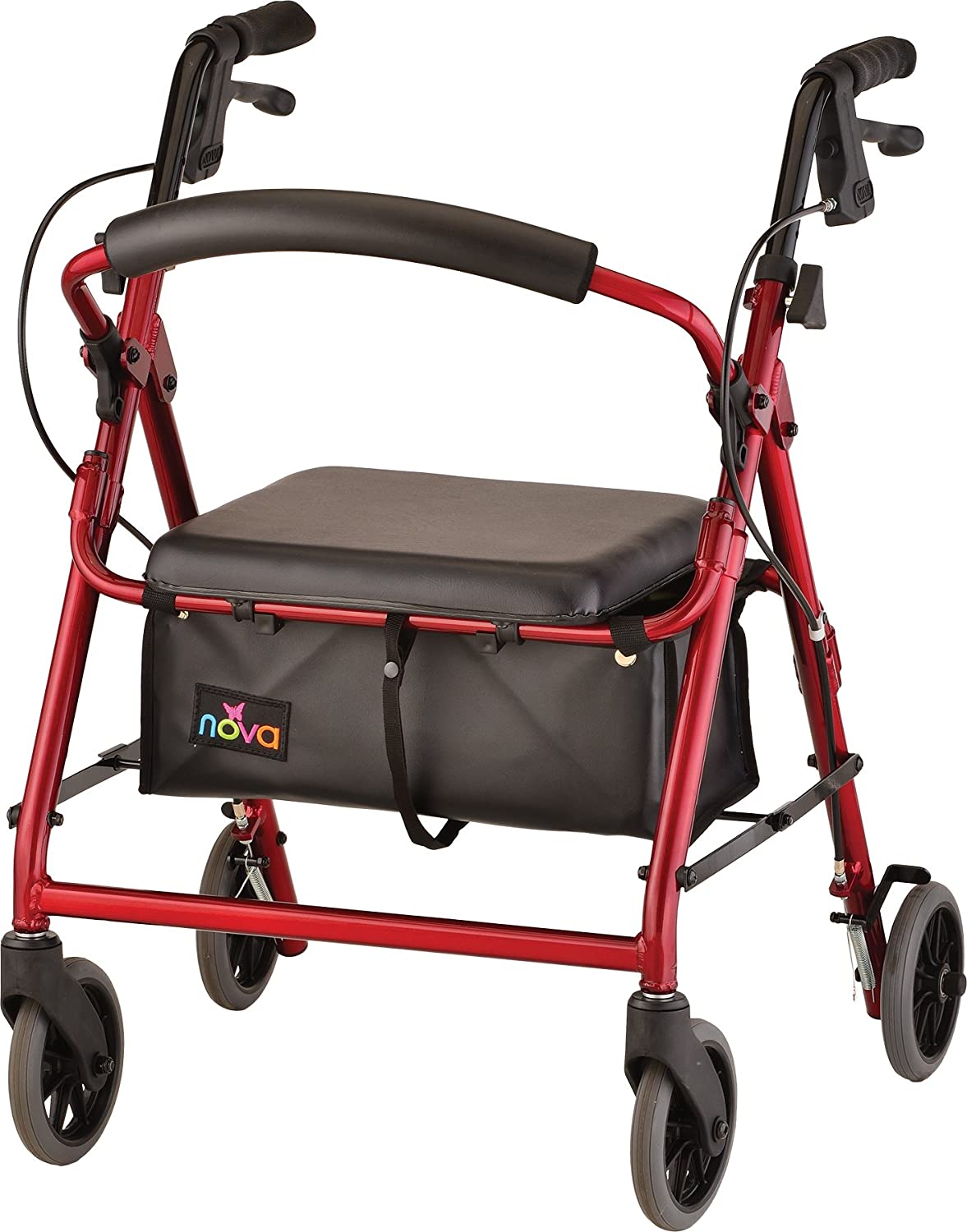 NOVA GetGo Junior Rollator Walker (Petite Size), Rolling Walker for Height 4'10
