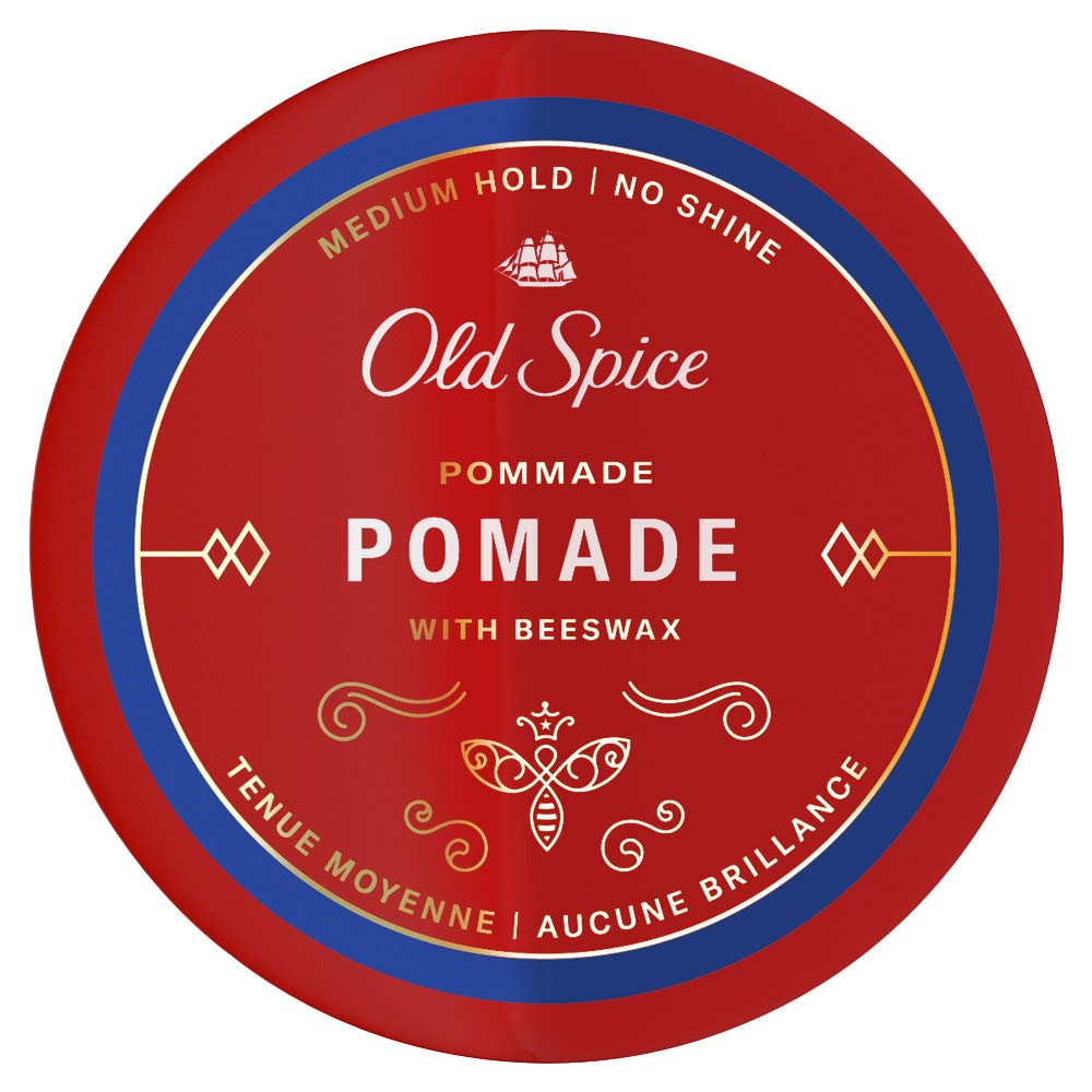 Old Spice Hair Styling Pomade for Men, Medium Hold/No Shine, 2.22 Oz