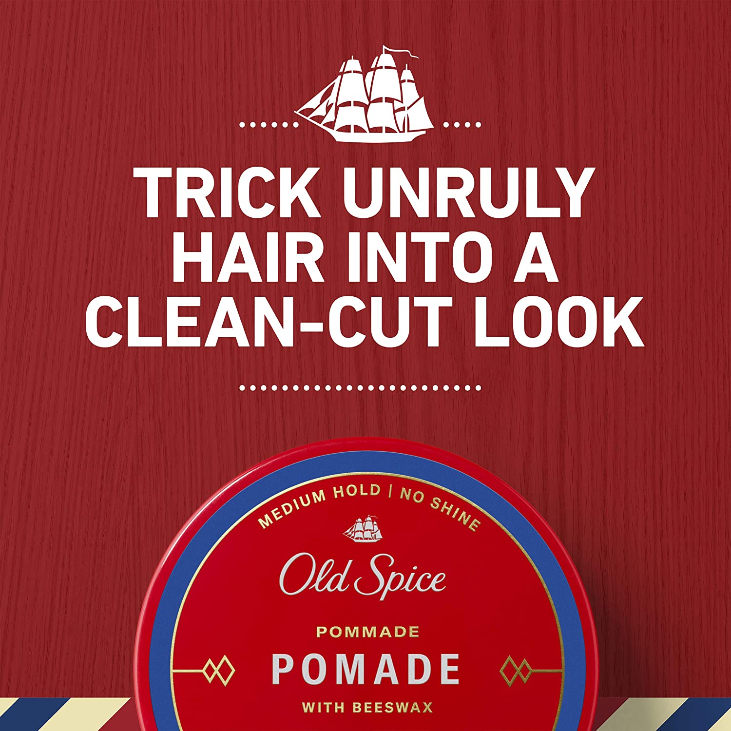 Old Spice Hair Styling Pomade for Men, Medium Hold/No Shine, 2.22 Oz