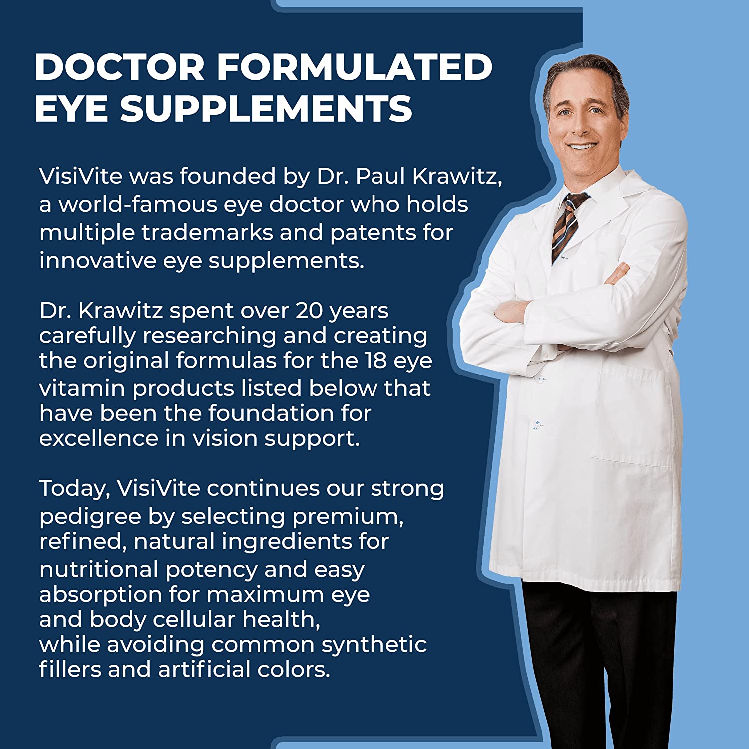 Dry Eye Relief 1000 Eye Vitamin - Eye Vitamins for Dry Eyes With Omega 3 Supplement - Hydroptic Dry 